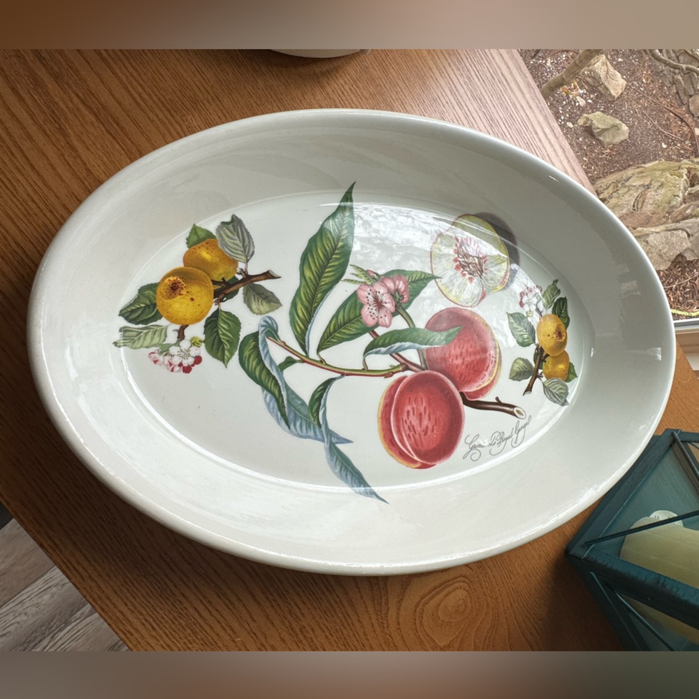 PortMerion Pomona Rare Fruit Platter Baker Large 16” in VGUC